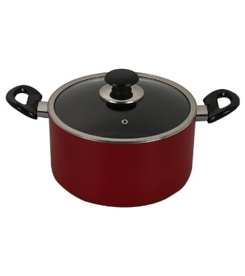Picture of Topper Nonstick Glamour Casserole with Lid Red 22 cm 