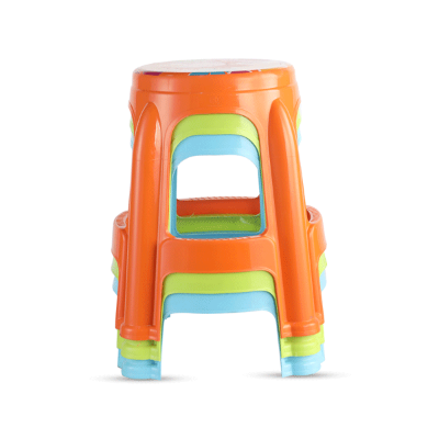 Buy Round Stool High 4 Color (Printed) Assorted Online in Bangladesh at Best Prices