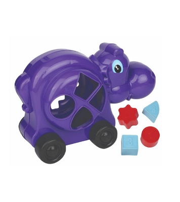 Picture of Hippo Puzzle Car - Purple