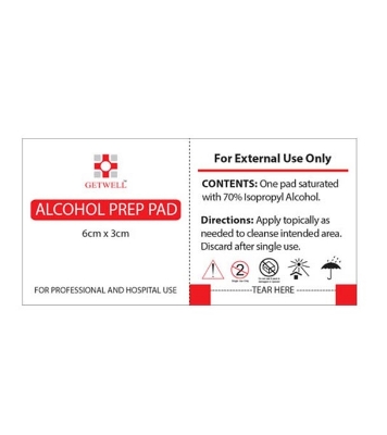 Picture of Getwell Alcohol Pad 100 PCS