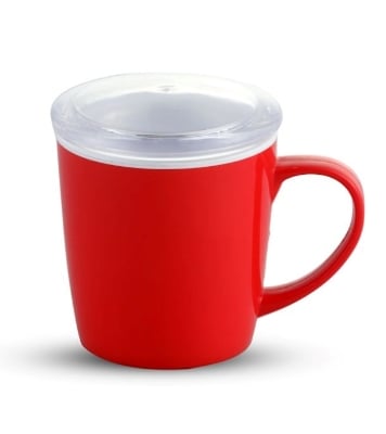 Buy Paris Mug 350 ML With Lid-White 