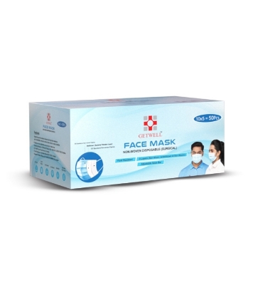 Buy GETWELL Face Mask (Non-Woven) 50Pcs Online at Best Price