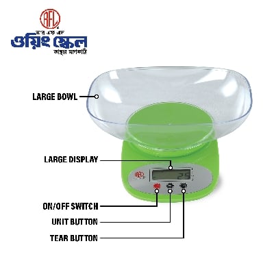 Picture of RFL Weighing Scale 5kg Green