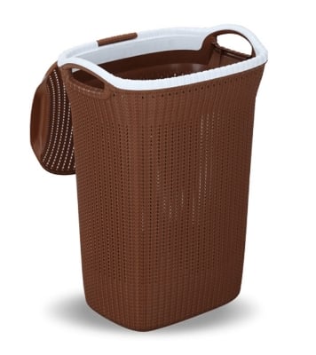 Picture of Cane Laundry Basket Oval- Eagle Brown