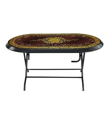 Picture of Dining Table 6 Seat Elegant S/L Print Jewel -Black