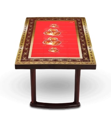 Deco Classic Table 6 Seat P/L Print Rock-3 SW