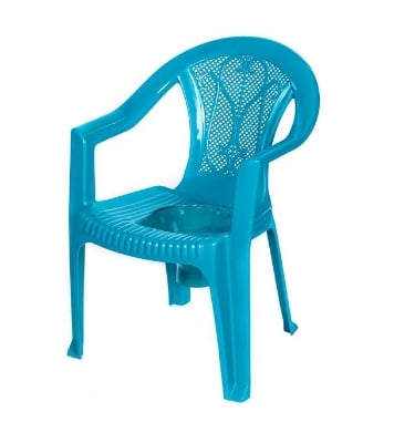 Picture of Commode Chair With Arm-Tulip Green
