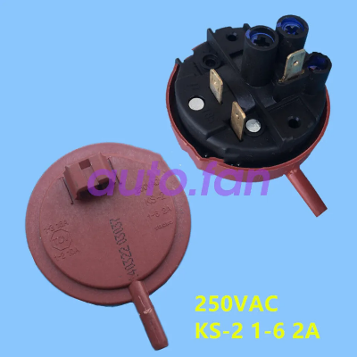 Picture of washing machine Water Level Sensor Switch KS-2.Water Level Pressure Switch KS-2. washing machine water level sensor switch 250VAC KS-2 1-6 2A