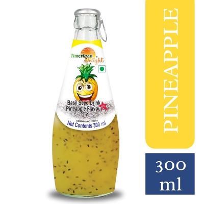 Picture of Dalos Pineapple Flavor Fruit drink with Basil Seeds 300ml