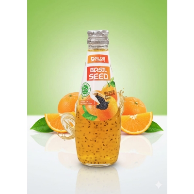 Picture of Orange Juice with basil Seed 290 ml