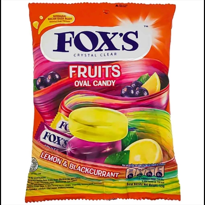 Picture of Fox's Crystal Clear Fruits Oval Candy Mix Flavoured - 125gm