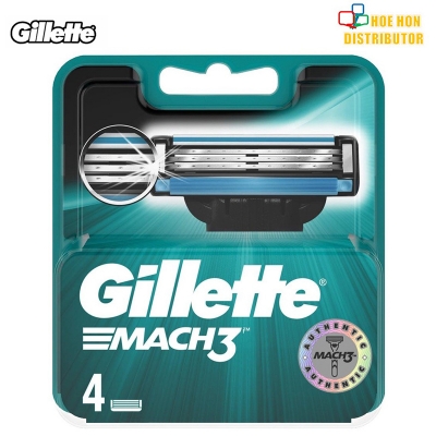 Picture of Gillette Mach3 Razor Blades for Men - 4 Cartridge