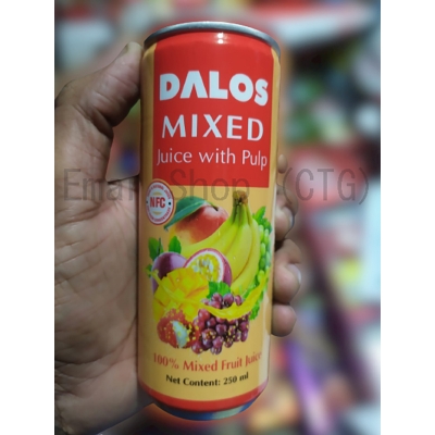 Picture of Dalos mixed fruit Juice with Pulp 250 ml