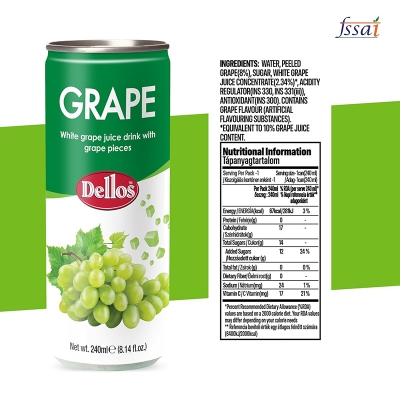 Picture of Dalos Grape Juice with Pulp 250 ml