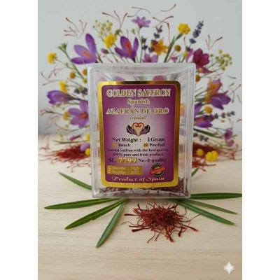 Picture of Spanidh Golden Saffron 100% Pure & Fresh Product 1 Gram
