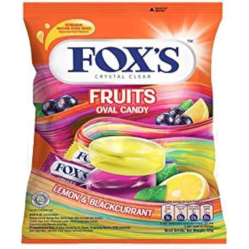 Picture of Fox's Crystal Clear Fruits Oval Candy Mix Flavoured - 125gm