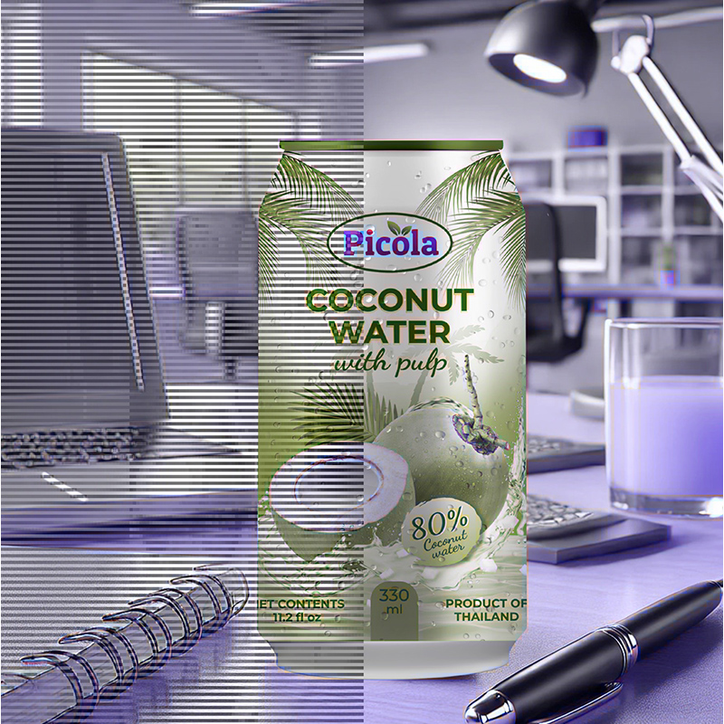 Picture of PICOLA COCONUT WATER WITH PULP (THAILAND) - 330ML