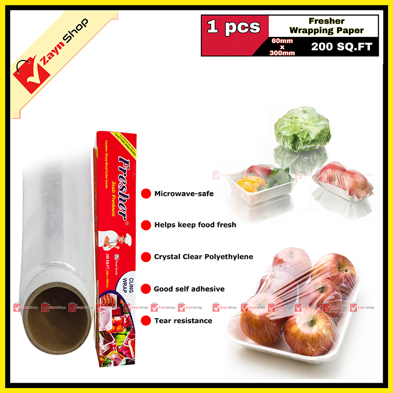 Picture of Fresher Plastic Stretch Wrap Wrapping Paper 200 sqf