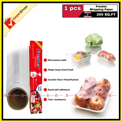 Picture of Fresher Plastic Stretch Wrap Wrapping Paper 200 sqf