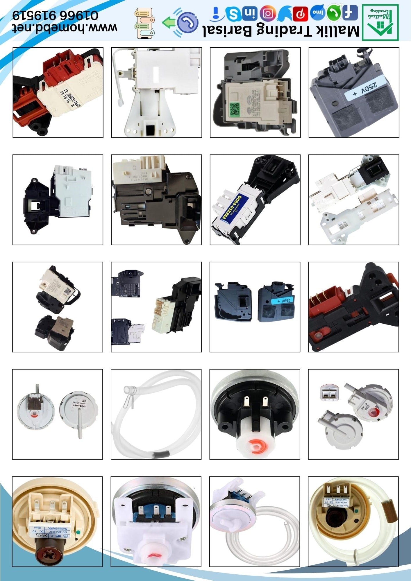 Washing Machine Pressure Switch DPS-KS2A. Pressure Sensor DC96-01703C Washer Water Level Sensor Switch. Pressure Sensor Switch.  Samsung Washer. LG Washer,