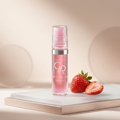 Picture of Golden Rose Roll on Lip Gloss - Strawberry