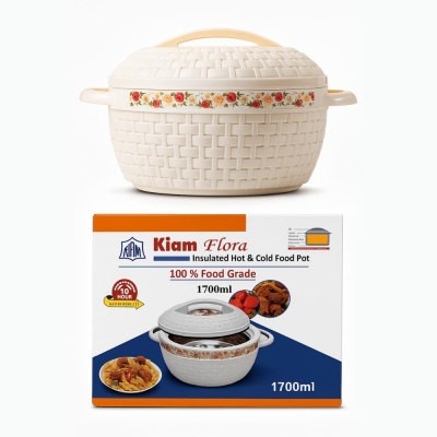 Picture of KIAM Flora Stainless Steel multi Designer Food Hot pot - 1700 ML