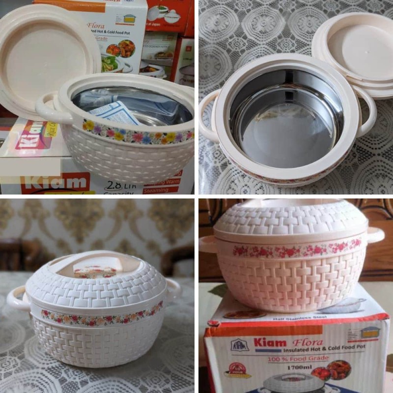 Picture of KIAM Flora Stainless Steel multi Designer Food Hot pot - 1700 ML