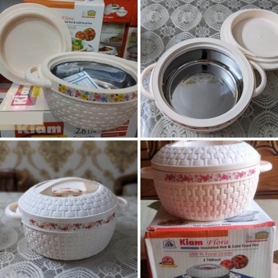 Picture of KIAM Flora Stainless Steel multi Designer Food Hot pot - 1700 ML
