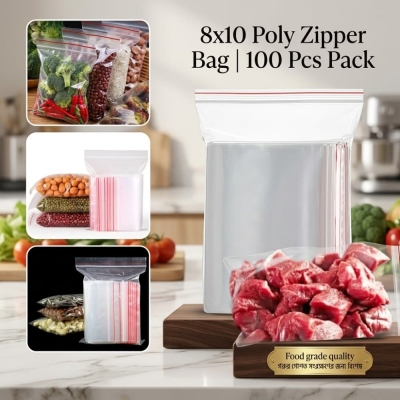 Picture of 8x10 Poly Zipper Bag 100 Pcs Pack