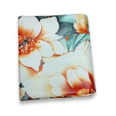Picture of Waterproof Floral Rexine Bed Mat 6x7 Ft 05