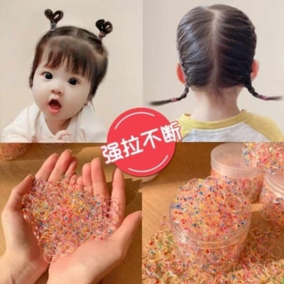 Picture of Soft & Stretchy (1000 Pcs) Colorful Rubber Bands Kids Hair Ties