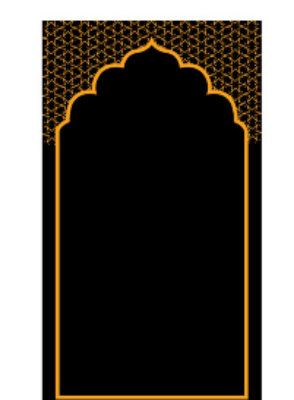 Picture of Pocket/ Travel Prayer Mat (পকেট জায়নামাজ)- Black