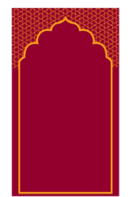 Picture of Pocket/ Travel Prayer Mat (পকেট জায়নামাজ)-Maroon