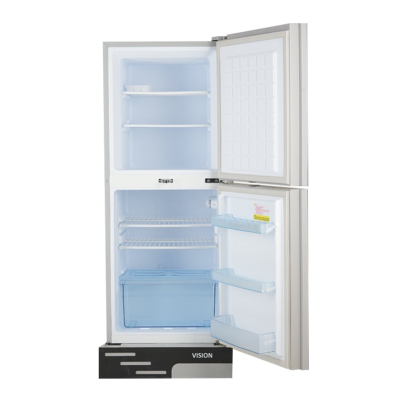Picture of VISION RE-150 Liter Top Mount Glass Door Refrigerator Rosa Sinensis Flower