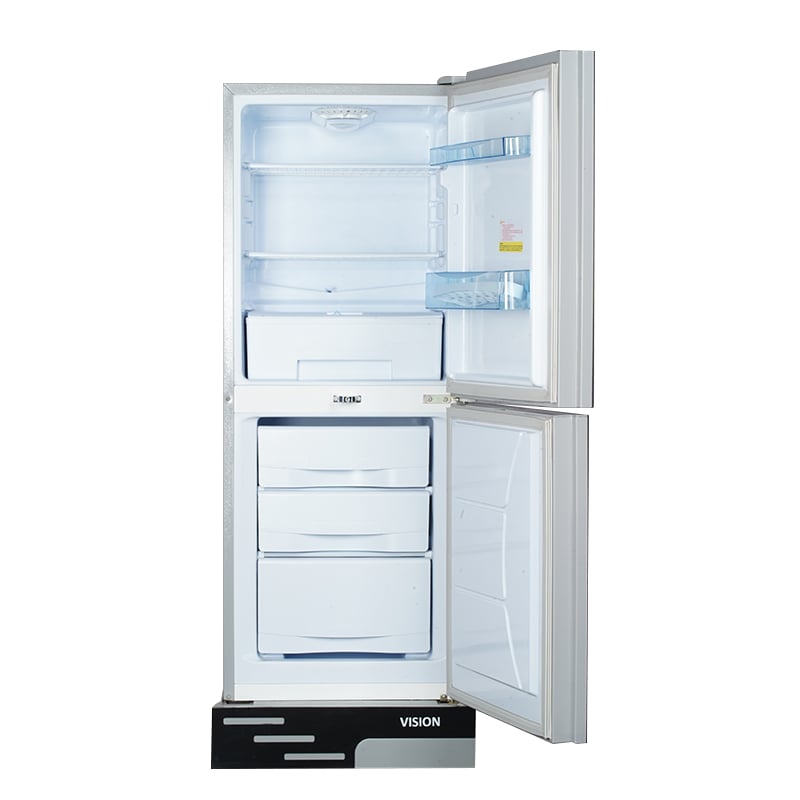 Picture of VISION RE-330 Liter Bottom Mount Glass Door Refrigerator GD Blue Poppy Flower 