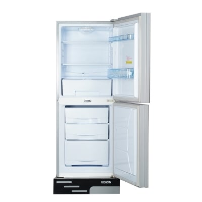 Picture of VISION RE-330 Liter Bottom Mount Glass Door Refrigerator GD Blue Poppy Flower 