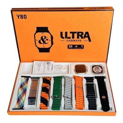 Picture of Y80 Ultra Smartwatch With 8 Strap - random