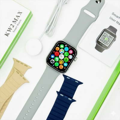 Picture of Keqiwear KW2 Max Smartwatch With 3 Bracelets 49mm - Multicolor