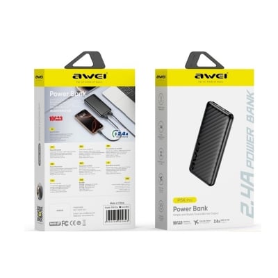 Picture of Awei 10000mAh Power Bank - Black - P5K Pro