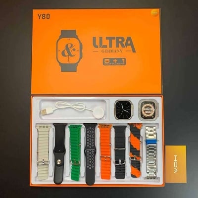 Picture of Y80 Ultra Smartwatch With 8 Strap - random