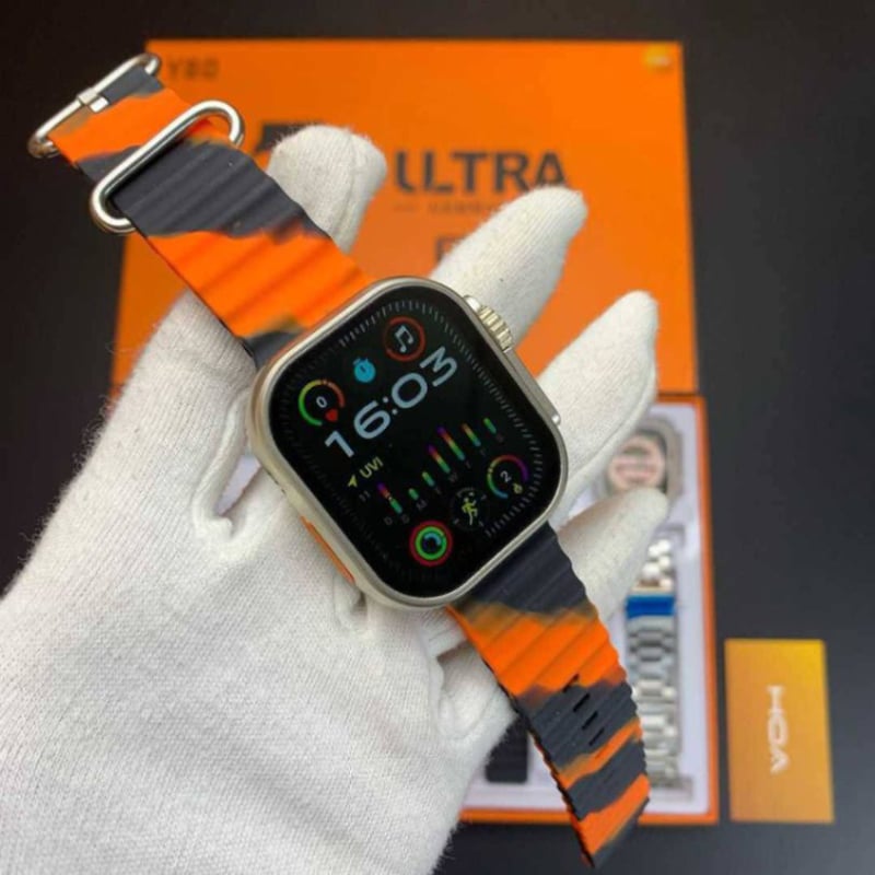 Picture of Y80 Ultra Smartwatch With 8 Strap - random