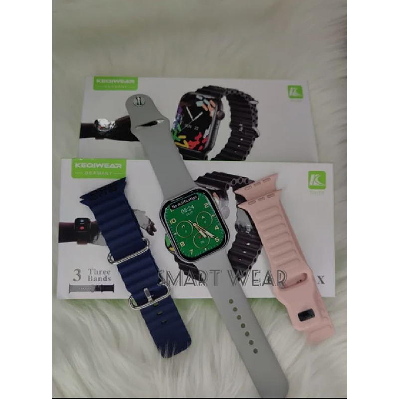 Picture of Keqiwear KW2 Max Smartwatch With 3 Bracelets 49mm - Multicolor