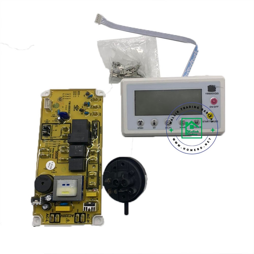 Washing Machine Control Board PCB YM800, Front Loading. Universal PCB controller. Fully Automatic.