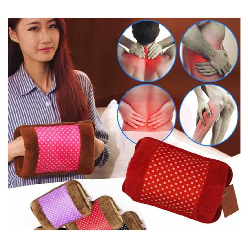 Picture of Electric Hot Water Bag / Heat Pillow and Pain Remover By Shop Exclusive - Multicolour - hot water bag