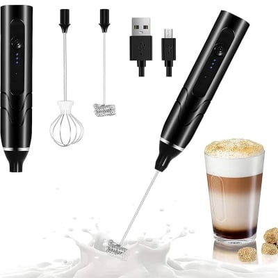 Picture of Electric Rechargeable Handheld Coffee Mixer - Perfectly Blend Your Brews With Ease