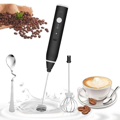 Picture of Electric Rechargeable Handheld Coffee Mixer - Perfectly Blend Your Brews With Ease