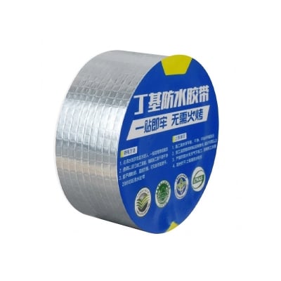 Picture of Strong Anti Leakage Waterproof Tape 3 Mitar Aluminum Foil Patch Tape Crack Adhesive Repair Seal Sealant Butyl Sealing Tape Stop Leak