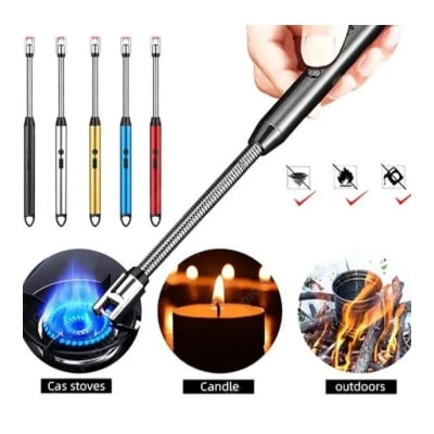Picture of 360° Kitchen Lighter USB Rechargeable Portable Electronic Lighter Safety Lock Eco-friendly For Candles Gas Stoves 265mm