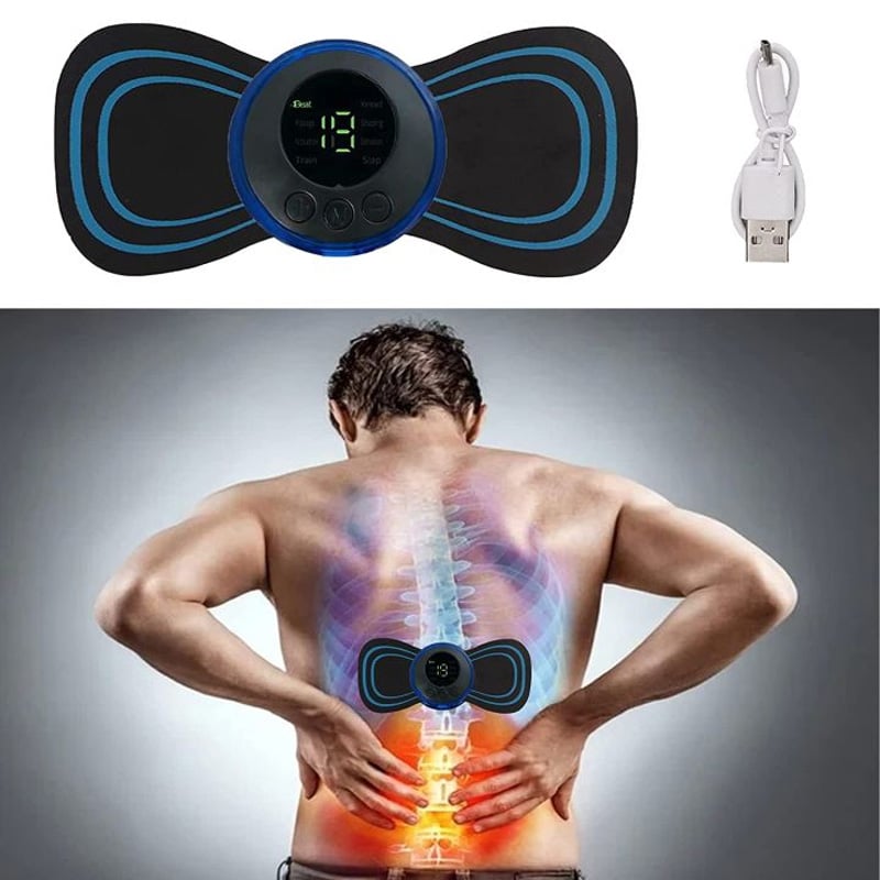 Picture of EMS Mini Massager with 2 Pad ,Muscle Stimulator Full Body Relaxation Pain Relief Vibration massager