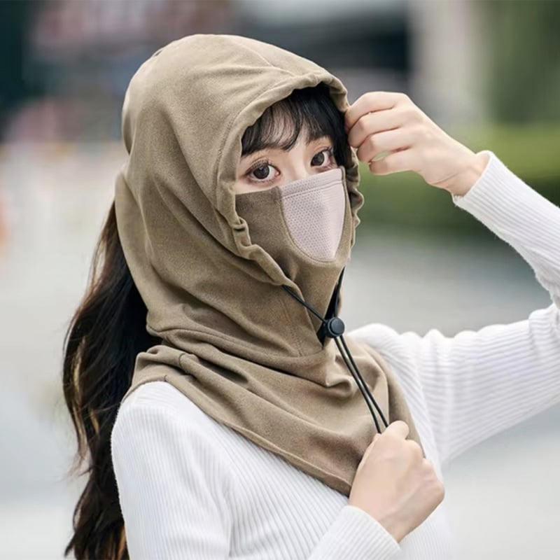 Picture of Face Cover With Hat For Winter Bike Hooded Mask With Neck Warmer